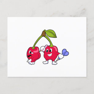 Postal Berry en Darts con dardo