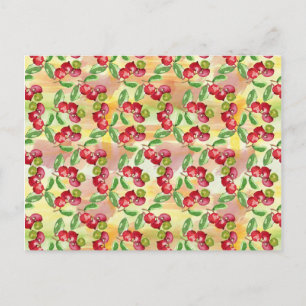 Postal Berry salvaje acuarela
