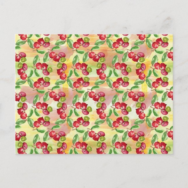 Postal Berry salvaje acuarela (Anverso)