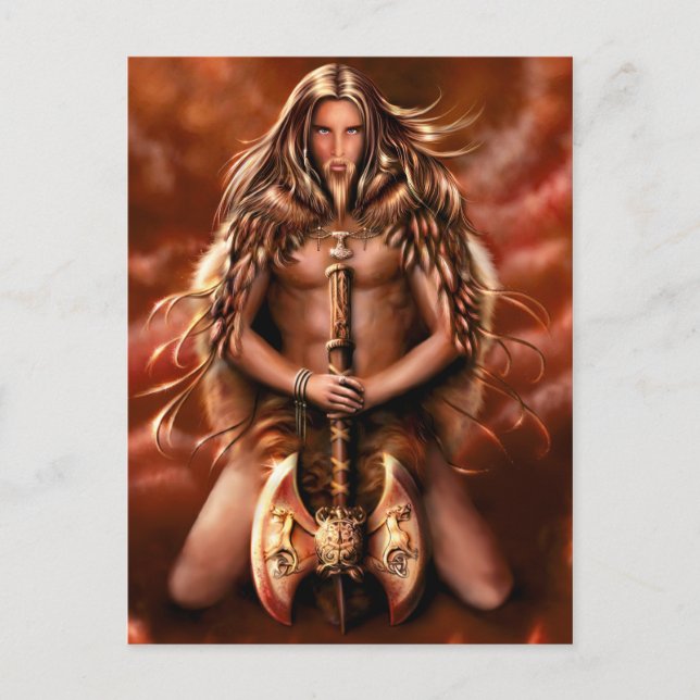 Postal Berserker 1 de Nellis Eketorp (Anverso)