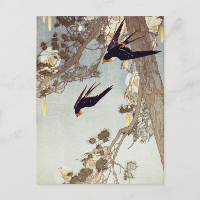 Postal Bertha Boynton Lum - La tierra del pájaro azul 191 (Anverso)