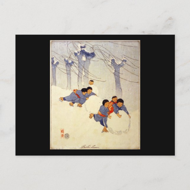 Postal Bertha Boynton Lum Snowball (Anverso)