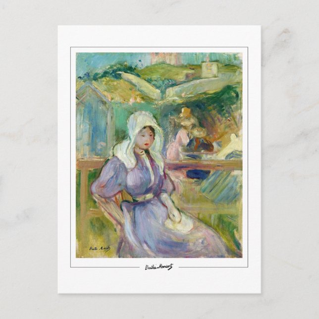 Postal Berthe Morisot #395 - Arte fino (Anverso)