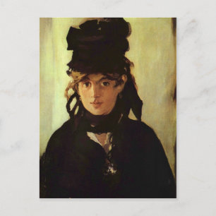 Postal Berthe Morisot de Edouard Manet