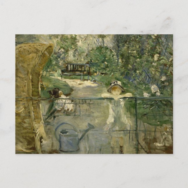 Postal Berthe Morisot - El presidente de la canasta (Anverso)
