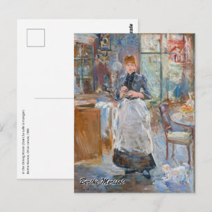 Postal Berthe Morisot - En el Comedor