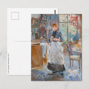 Postal Berthe Morisot - En el comedor