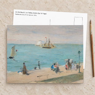 Postal Berthe Morisot - En la Playa, Les Petites-Dalles