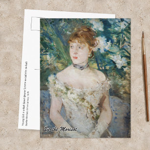 Postal Berthe Morisot - Joven muchacha con traje de baile