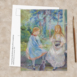 Postal Berthe Morisot - Jóvenes muchachas en la ventana