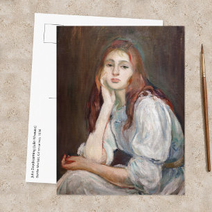 Postal Berthe Morisot - Julie soñando