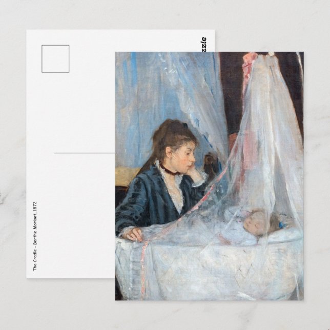 Postal Berthe Morisot - La cuna (Anverso / Reverso)