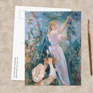 Postal Berthe Morisot - La Recolectora de Cerezas