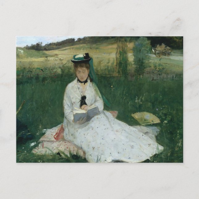 Postal Berthe Morisot - lectura (Anverso)