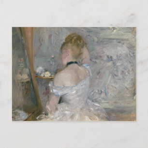 Postal Berthe Morisot - Mujer en su retrete