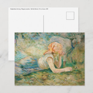 Postal Berthe Morisot - Pastores descansando