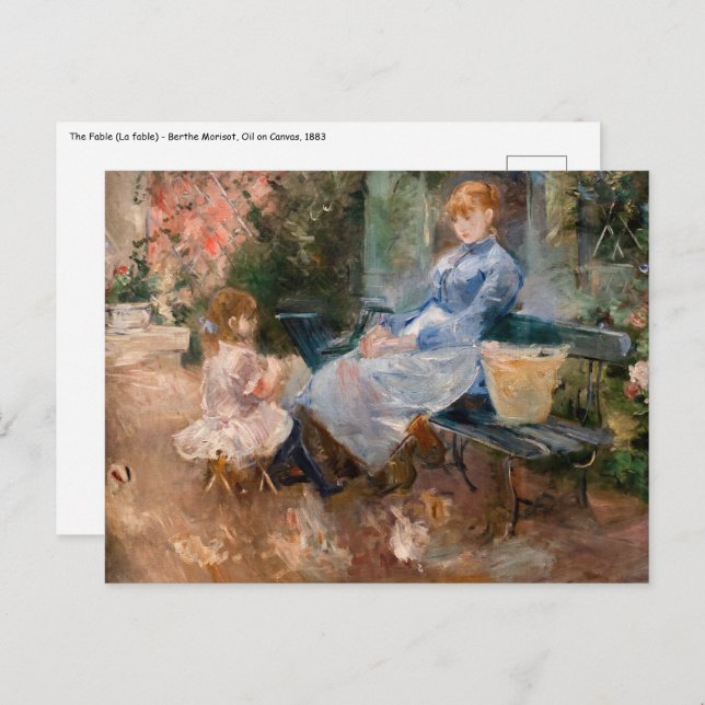 Postal Berthe Morisot - The Fable (Anverso / Reverso)