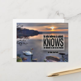 Postal Berthold Auerbach cita Inspiradora "Confianza"