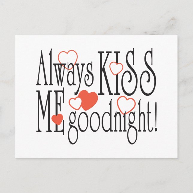 Postal Bésame siempre la buena noche (Anverso)