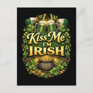 Postal Bésame, soy irlandés