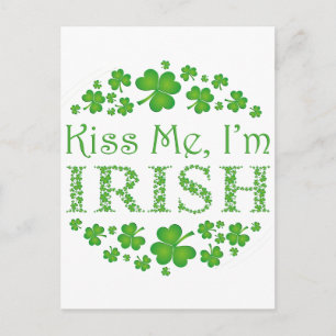 Postal Bésame soy irlandés