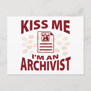Postal Bésame, soy un archivista