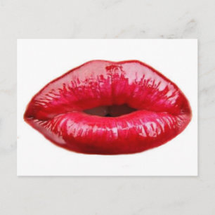 Postal ¡Besando los labios!