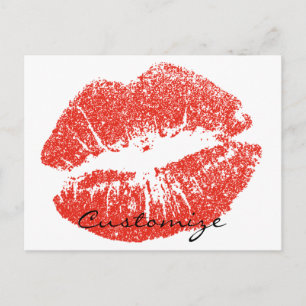 Postal Besando los labios rojos Thunder_Cove