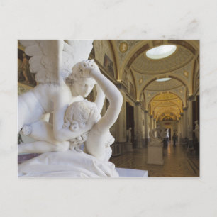 Postal Beso de Cupido y Psique, por Antonio Canova