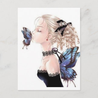 Postal Beso de mariposa, Daisey Van Diesel