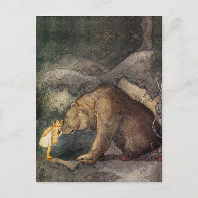 Postal Beso de oso (Anverso)