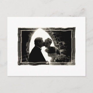 Postal beso de padres