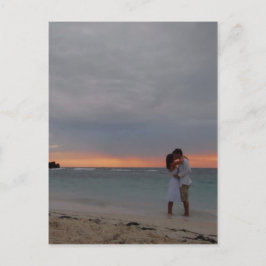 Postal beso de playa