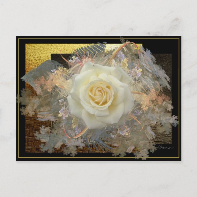 Postal Beso de un Rosa (Anverso)