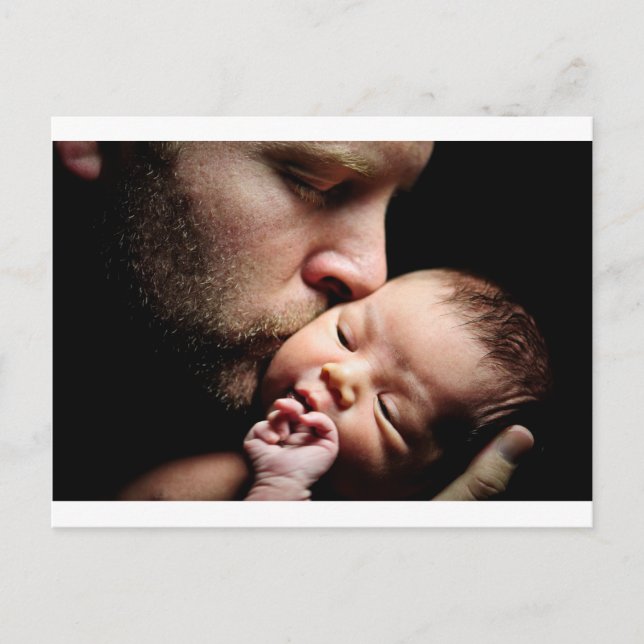 Postal Beso del padre (Anverso)