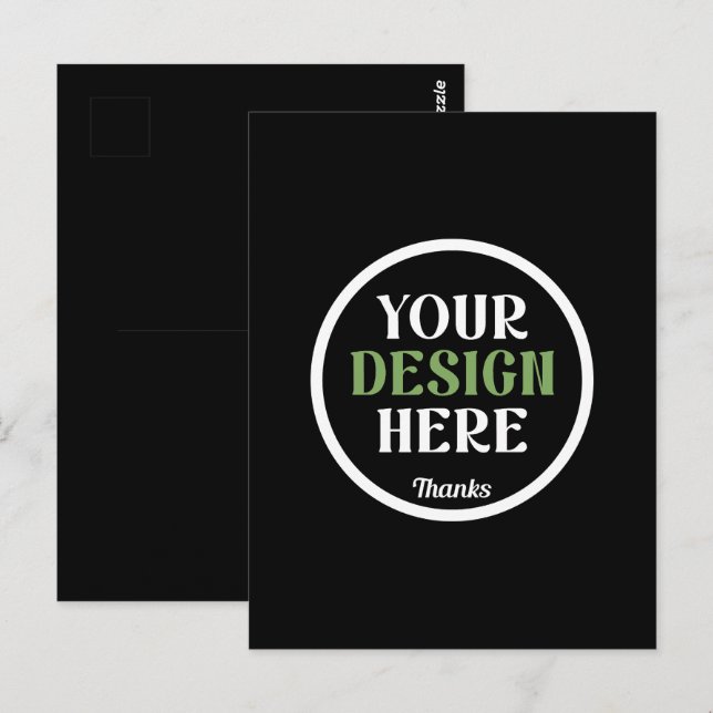 Postal beso hershey®'s personalizado, único, elegante y m (Anverso / Reverso)