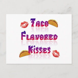Postal Besos con sabor a taco
