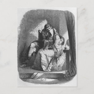 Postal Besos de Heloise y Abelard