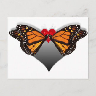 Postal Besos de mariposa