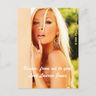 Postal Besos, de mí a ti! Love Lauren Jones