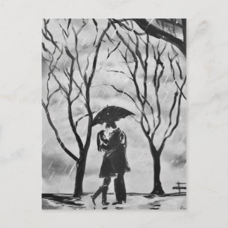 Postal Besos de Rainy Day
