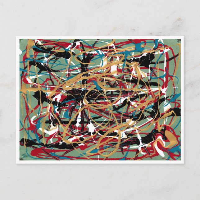 Postal "Besos descuidados" (Anverso)