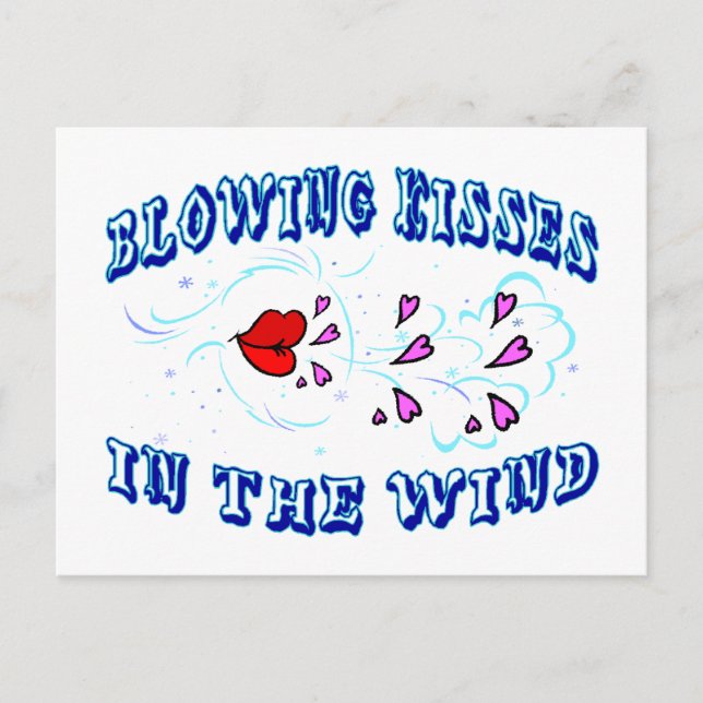Postal Besos En El Viento (Anverso)