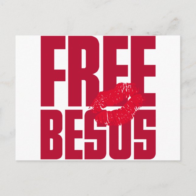 Postal Besos gratis (Anverso)