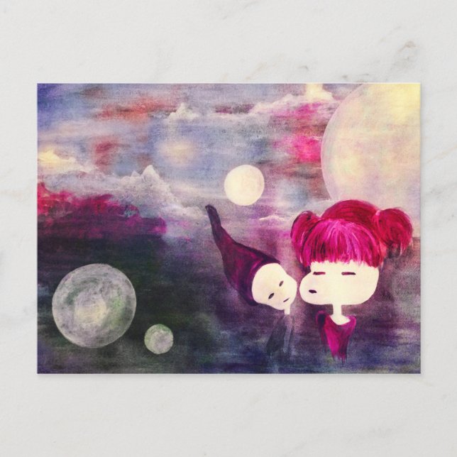 Postal besos inocentes (Anverso)