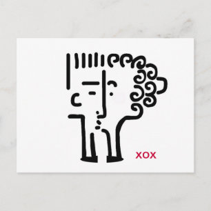 Postal Besos por correo