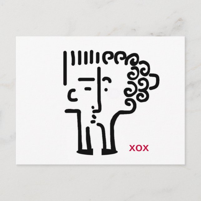 Postal Besos por correo (Anverso)