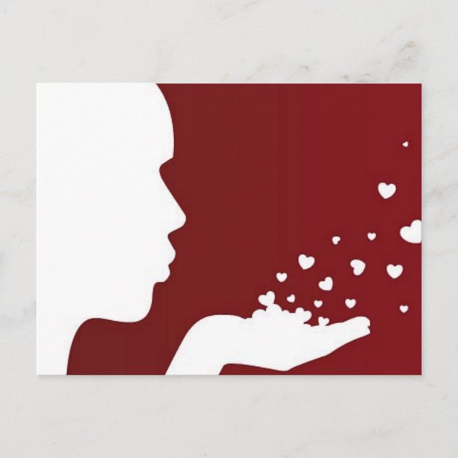 Postal Besos resantes (Anverso)