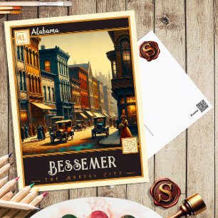 Postal Bessemer, Alabama Antiguo