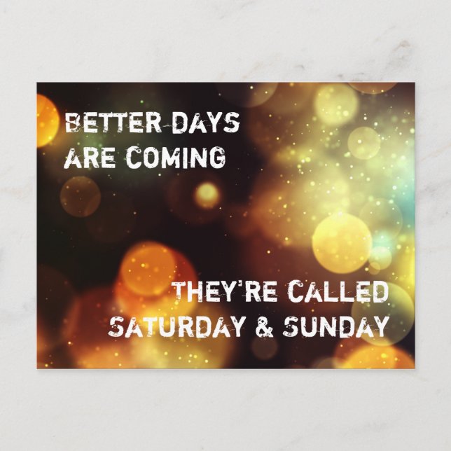 Postal Bessere Tage werden kommen (Anverso)